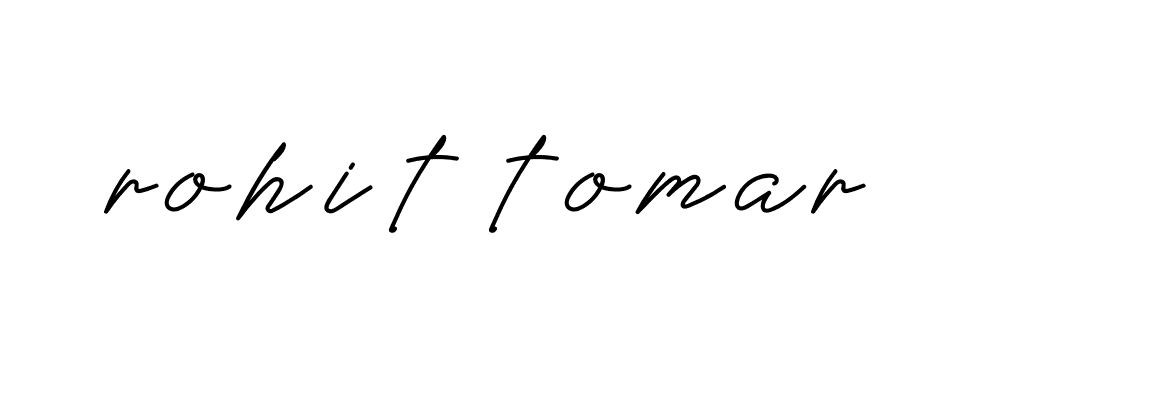 Signature of rohit-tomar