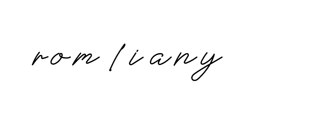 Signature of rom-liany