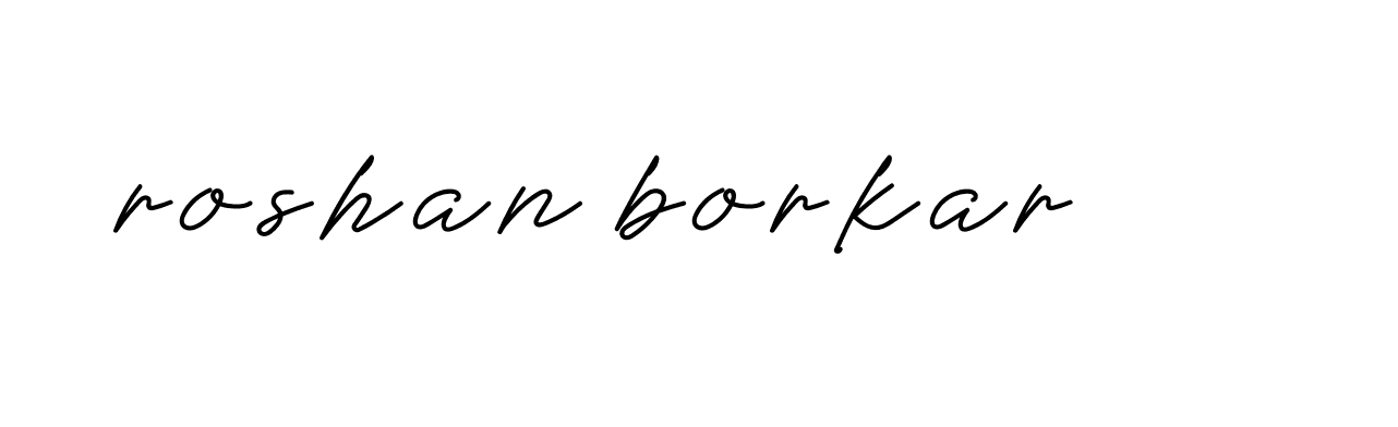 Signature of roshan-borkar