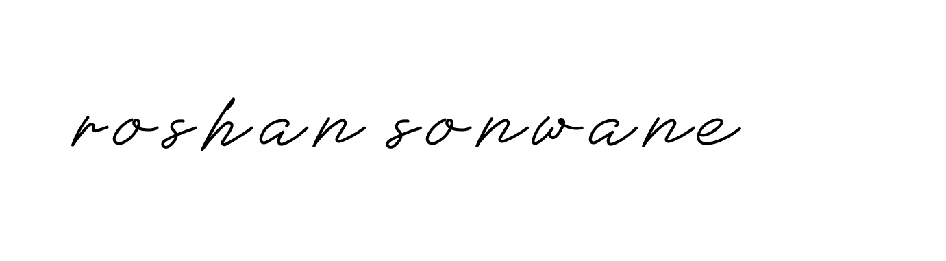 Signature of roshan-sonwane