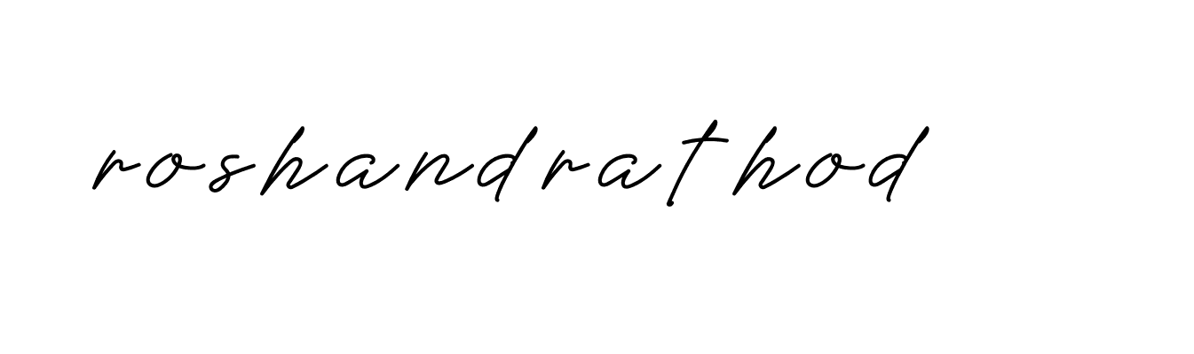 Signature of roshandrathod