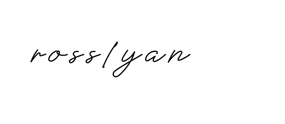 Signature of rosslyan-