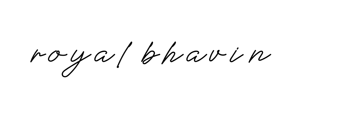 Signature of royal-bhavin