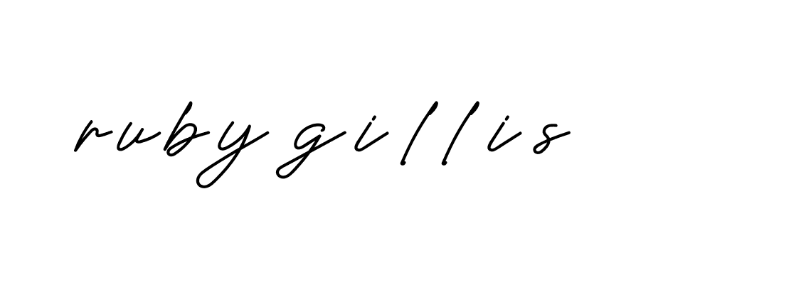 Signature of ruby-gillis-