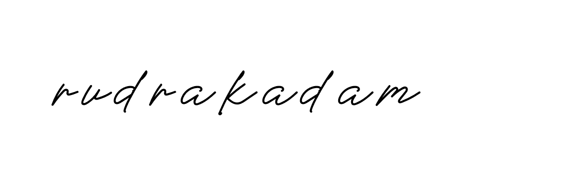 Signature of rudrakadam