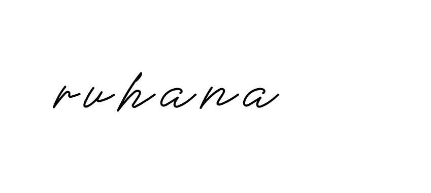 Signature of ruhana