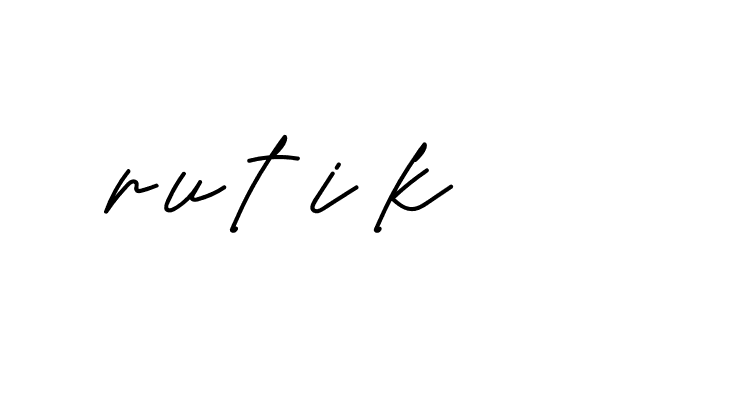 Signature of rutik