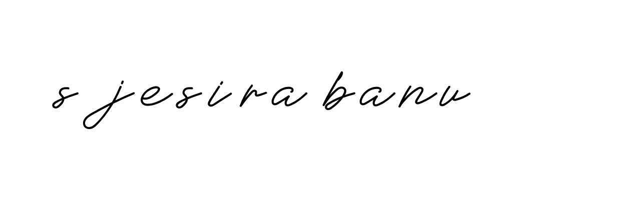 Signature of s-jesira-banu-