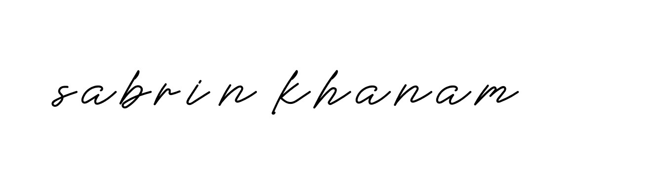 Signature of sabrin-khanam