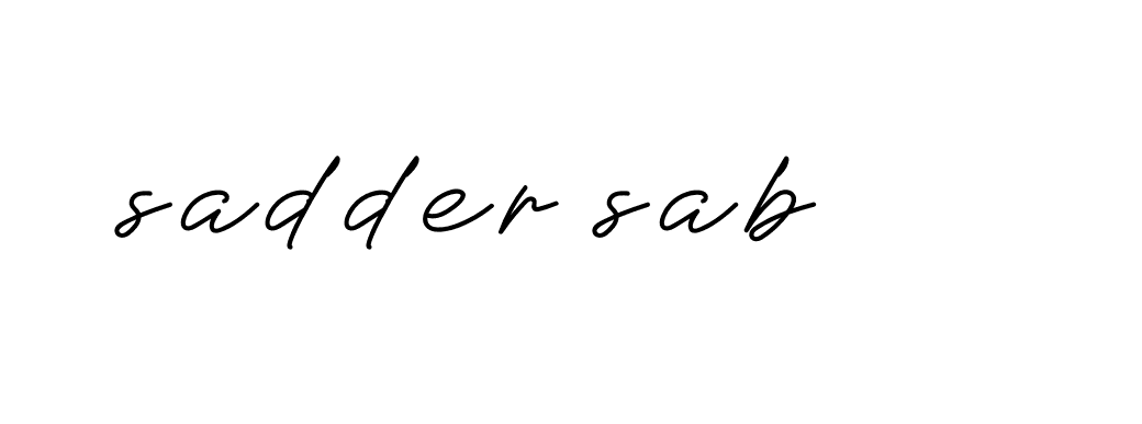 Signature of sadder-sab