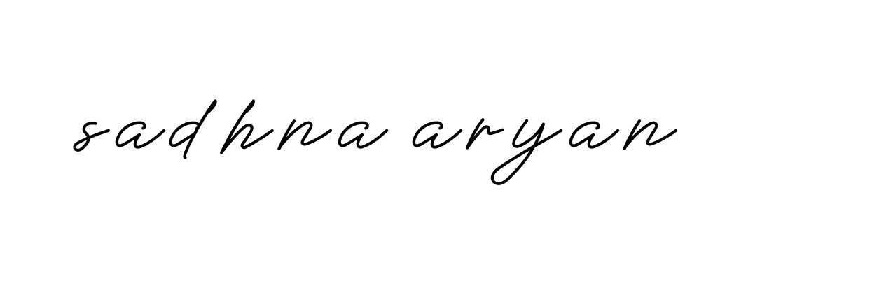 Signature of sadhna-aryan