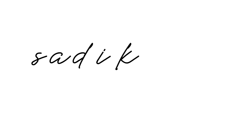 Signature of sadik