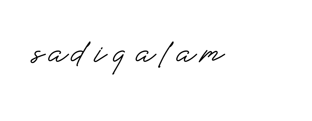 Signature of sadiq-alam