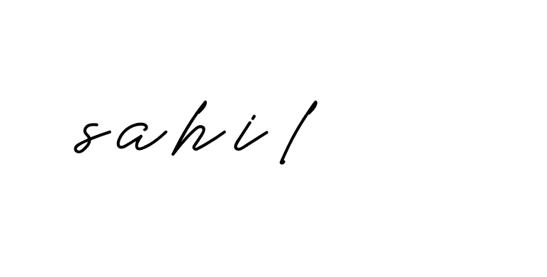 Signature of sahil-