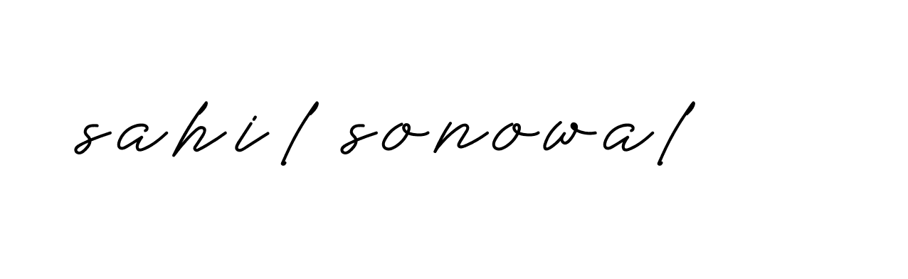 Signature of sahil-sonowal