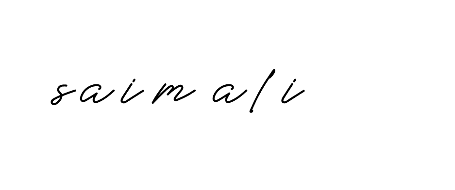 Signature of saim-ali