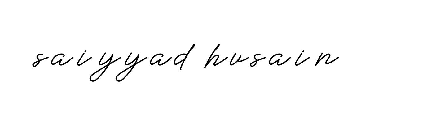 Signature of saiyyad-husain