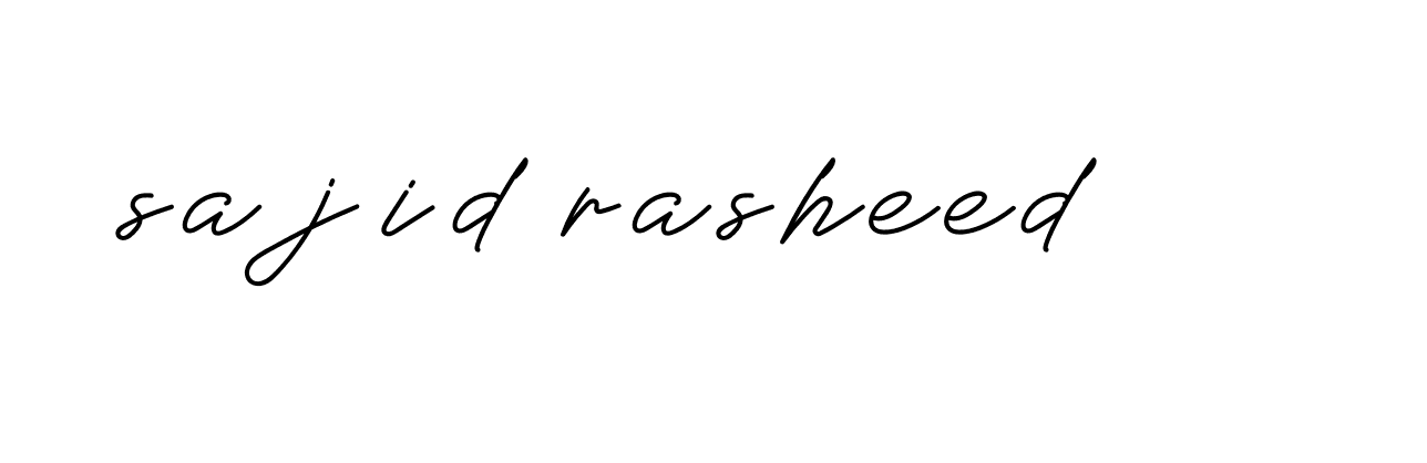 Signature of sajid-rasheed