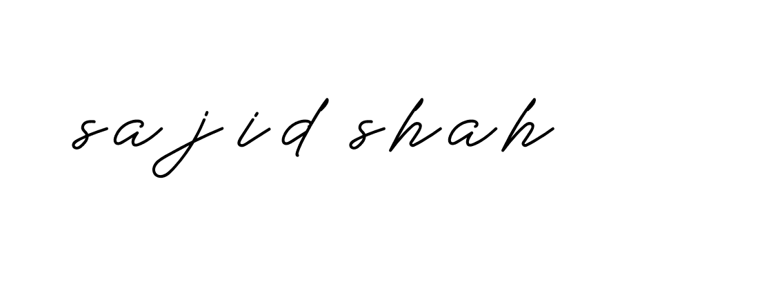 Signature of sajid-shah