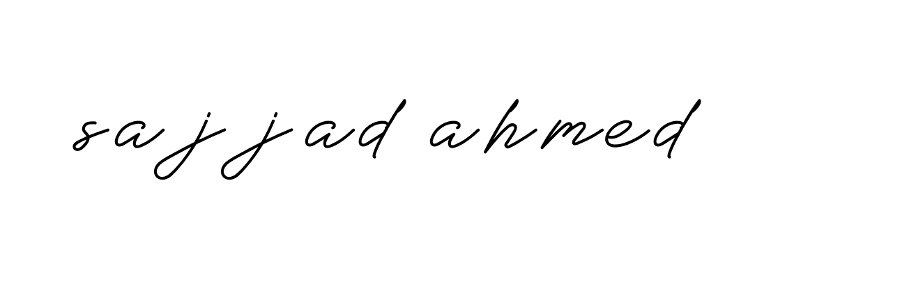 Signature of sajjad-ahmed