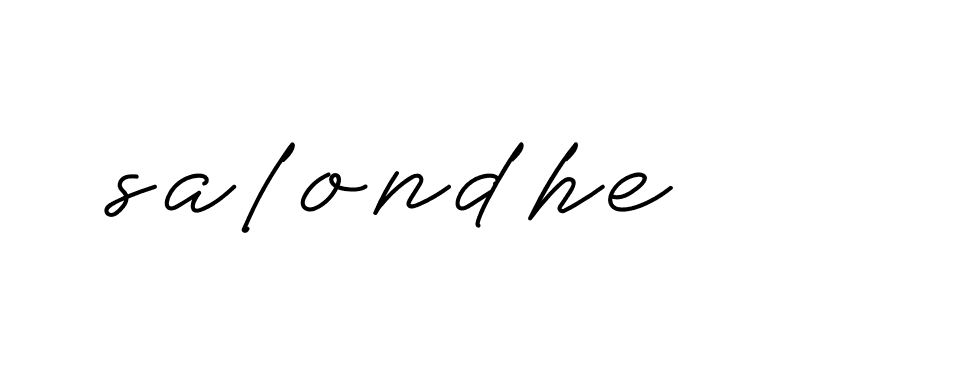 Signature of salondhe