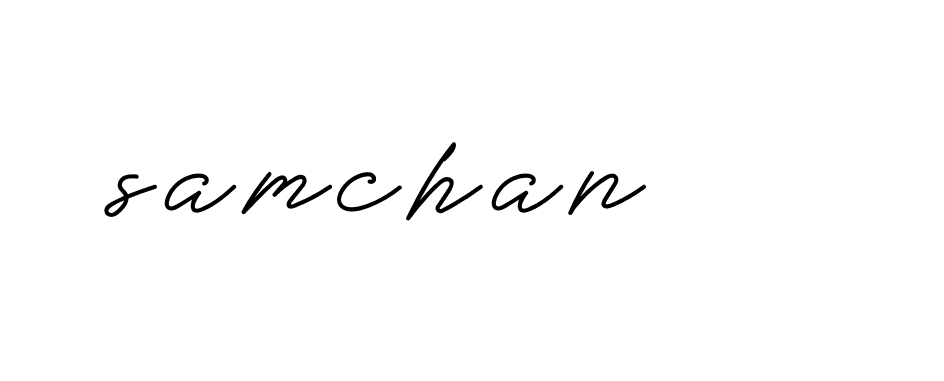 Signature of samchan