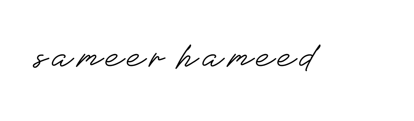 Signature of sameer-hameed