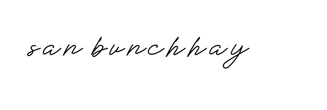 Signature of san-bunchhay