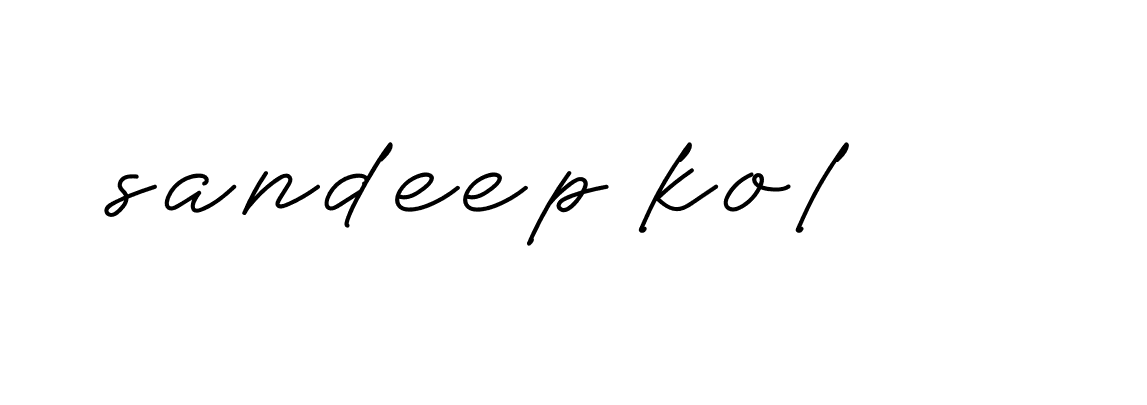 Signature of sandeep-kol