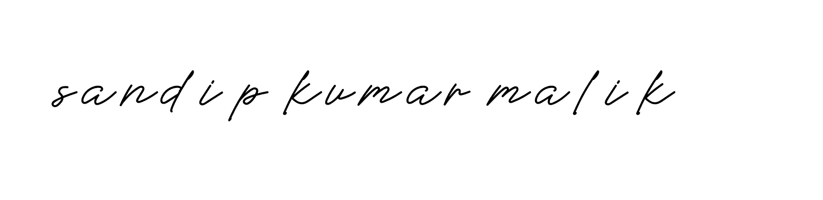 Signature of sandip-kumar-malik