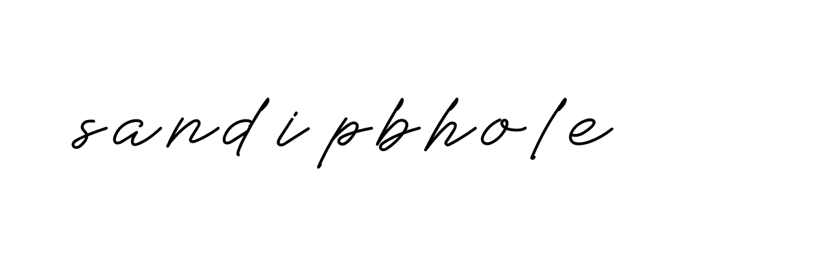 Signature of sandipbhole