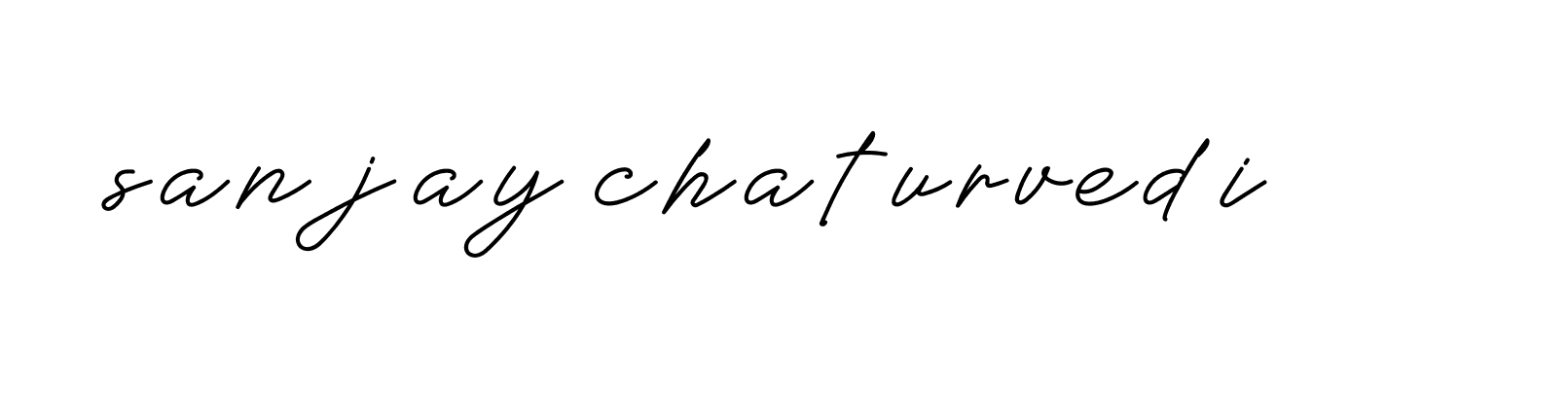 Signature of sanjay-chaturvedi