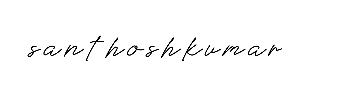 Signature of santhoshkumar