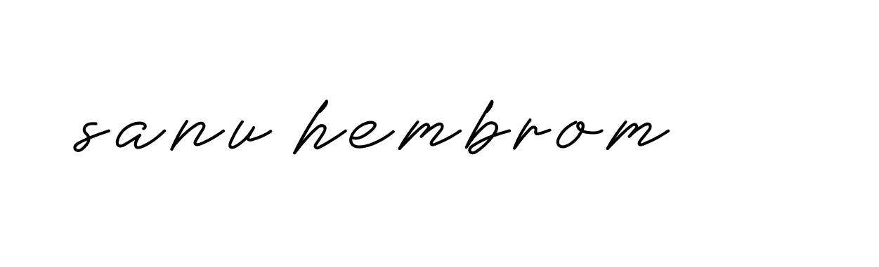 Signature of sanu-hembrom