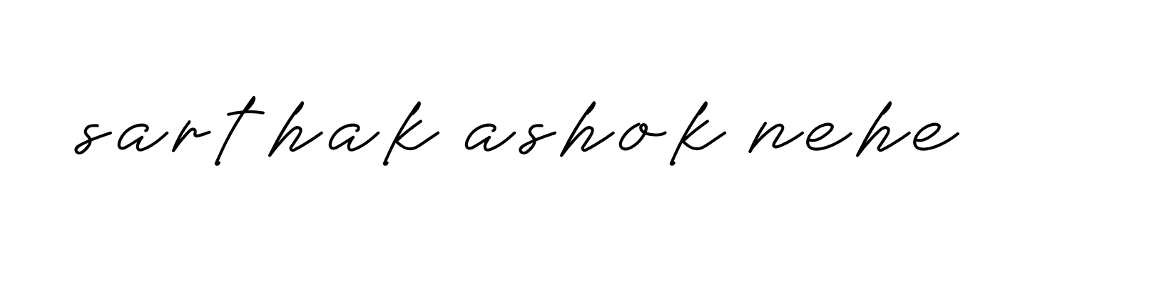 Signature of sarthak-ashok-nehe