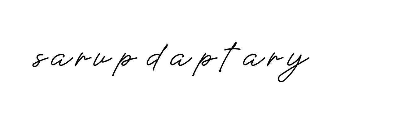 Signature of sarup-daptary