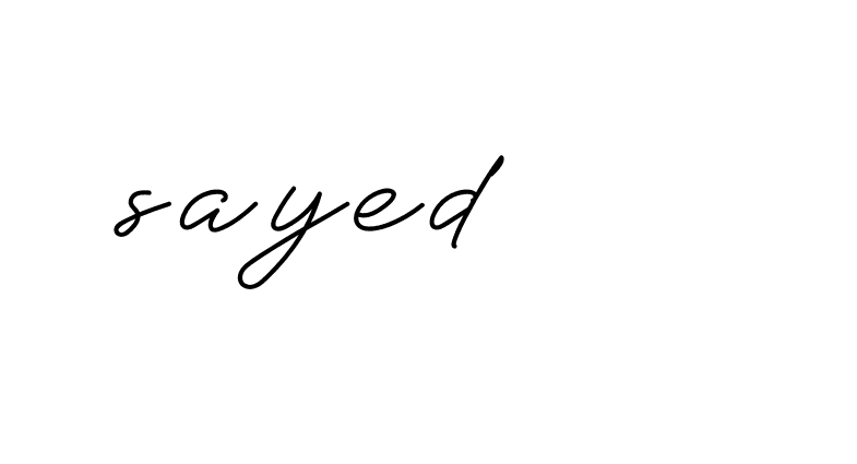 Signature of sayed-