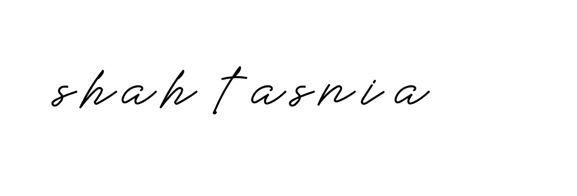 Signature of shah-tasnia