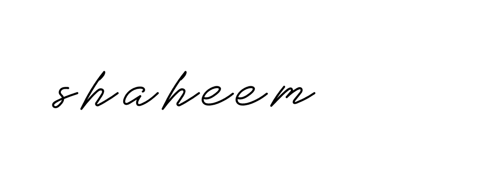 Signature of shaheem-