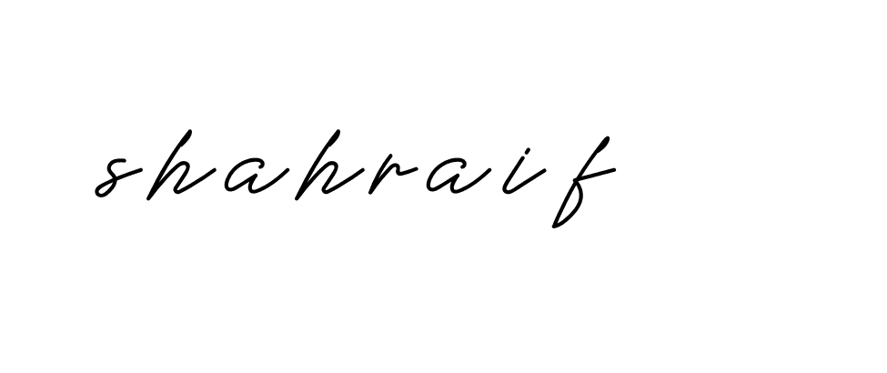 Signature of shahraif