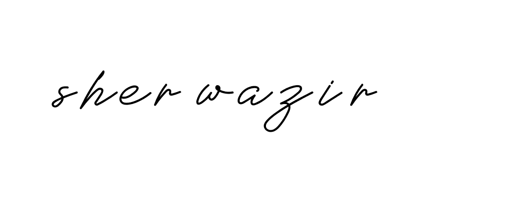 Signature of sher-wazir