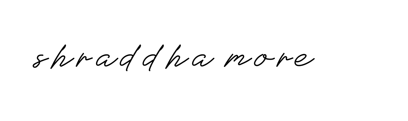 Signature of shraddha-more