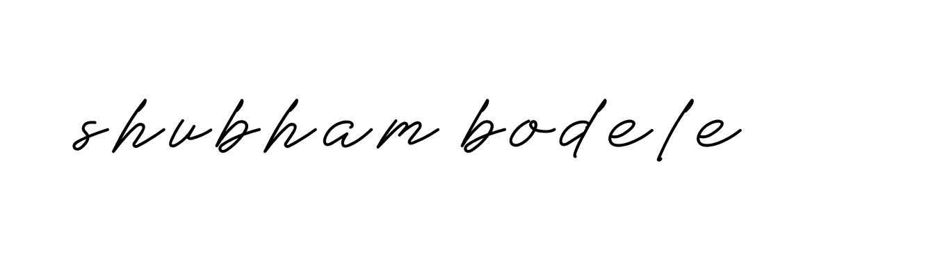 Signature of shubham-bodele