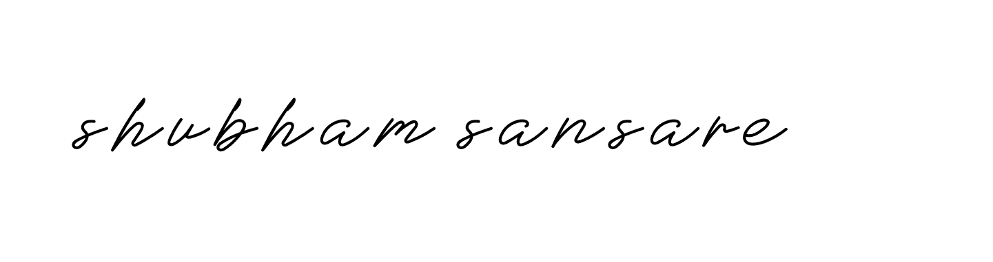 Signature of shubham-sansare