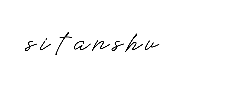 Signature of sitanshu