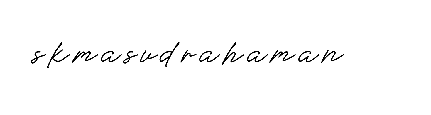 Signature of skmasudrahaman