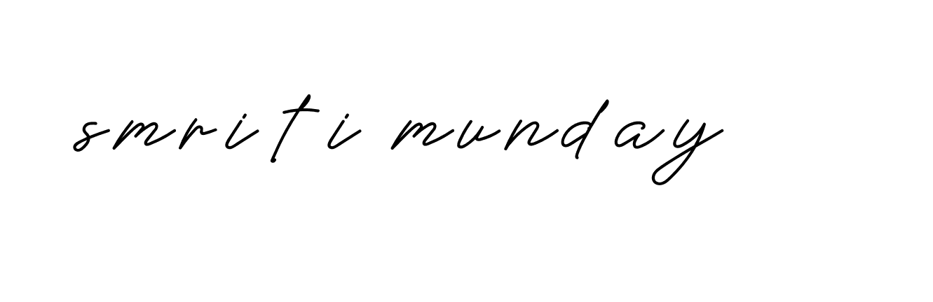 Signature of smriti-munday