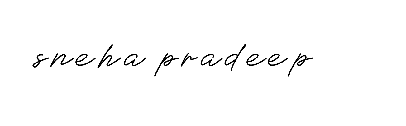 Signature of sneha-pradeep