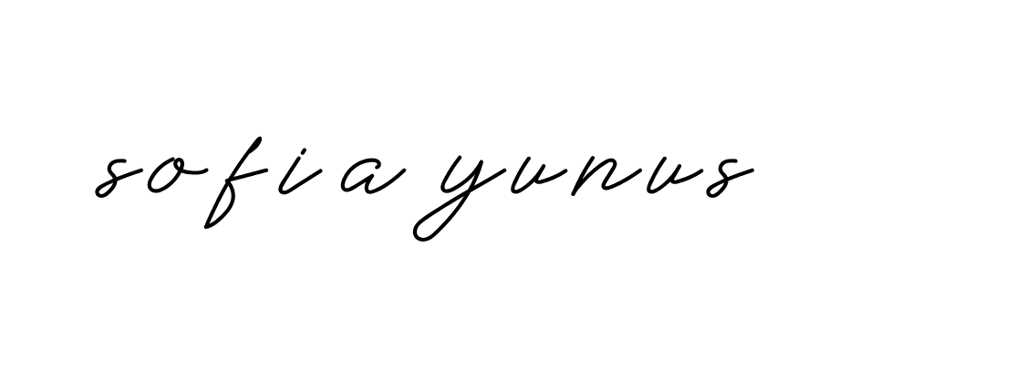 Signature of sofia-yunus