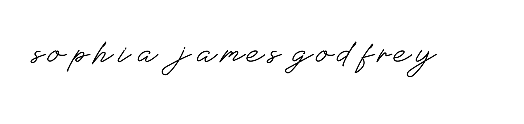 Signature of sophia-james-godfrey